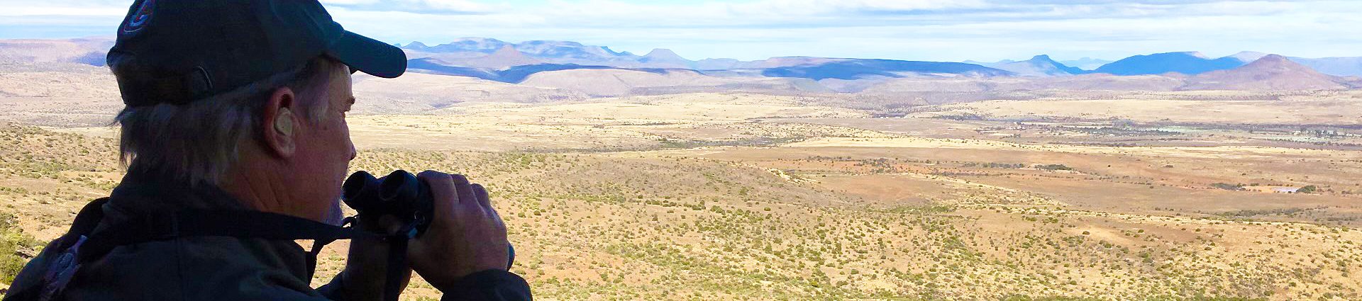 A view of the desert from above.