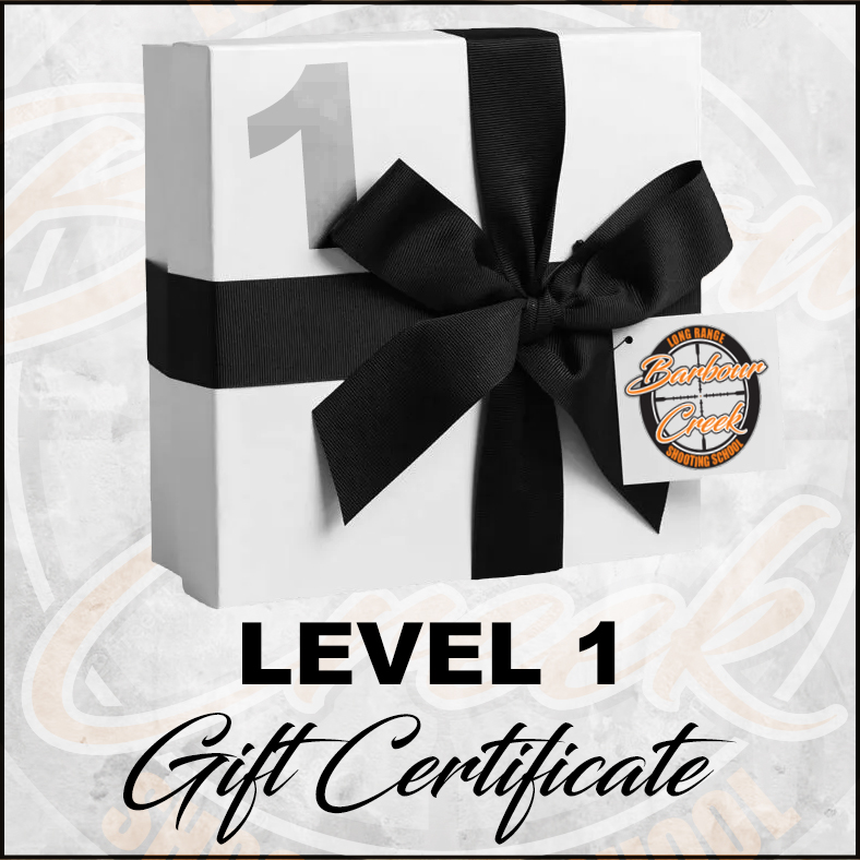 A gift certificate for passing Level 1 test