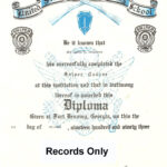 A certificate of completion for an individual.